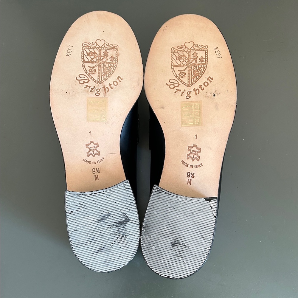 Brighton brown and black Croc-Embossed Loafers - Picture 9 of 12